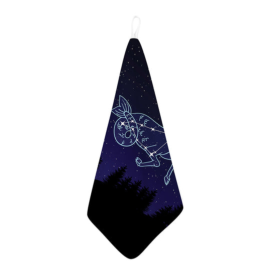 Capricorn Constellation Print Hand Towel