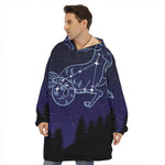 Capricorn Constellation Print Hoodie Blanket