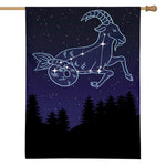Capricorn Constellation Print House Flag