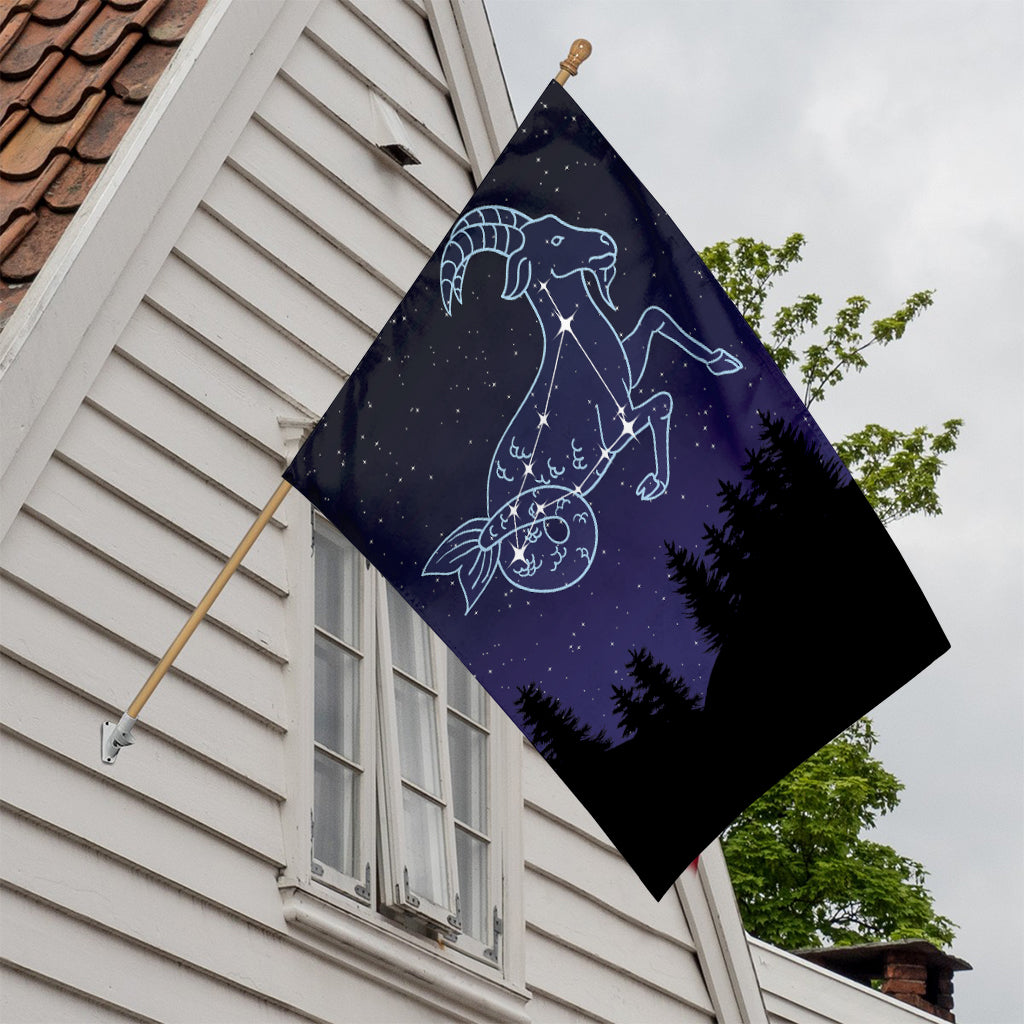 Capricorn Constellation Print House Flag