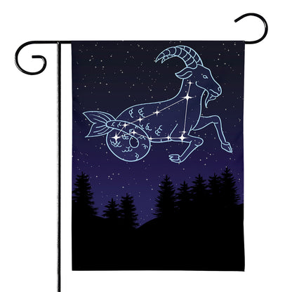 Capricorn Constellation Print House Flag
