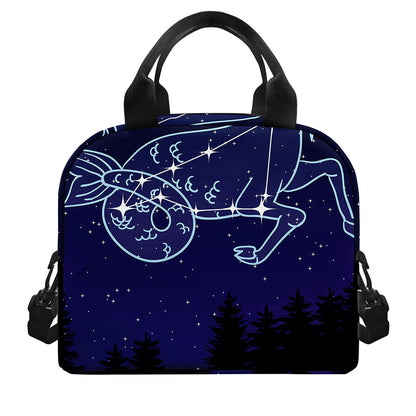 Capricorn Constellation Print Insulated Lunch Bag