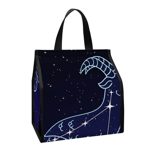 Capricorn Constellation Print Insulated Lunch Tote