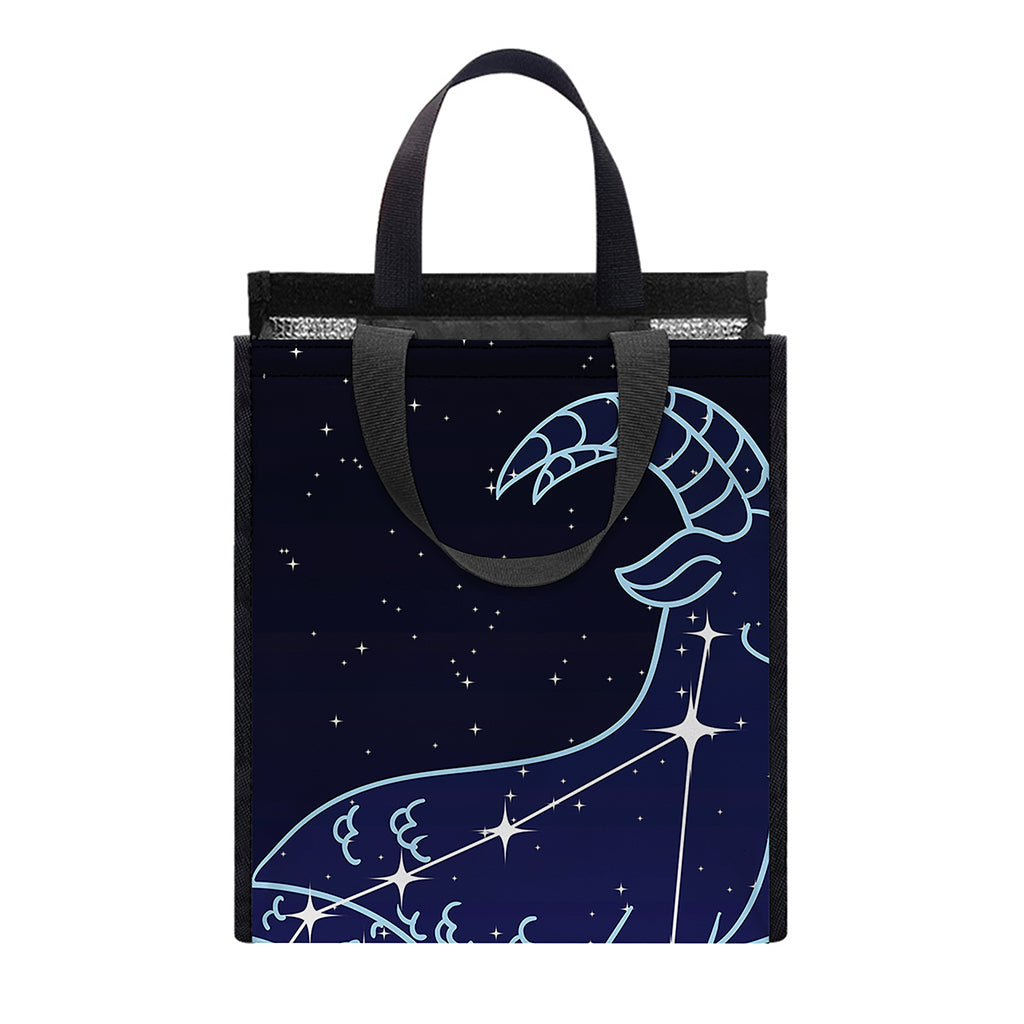 Capricorn Constellation Print Insulated Lunch Tote