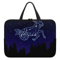 Capricorn Constellation Print Laptop Sleeve With Handle