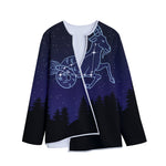 Capricorn Constellation Print Long Sleeve Short Coat