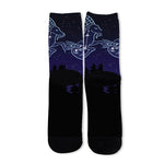 Capricorn Constellation Print Long Socks