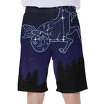 Capricorn Constellation Print Men's Beach Shorts