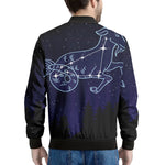 Capricorn Constellation Print Men's Bomber Jacket