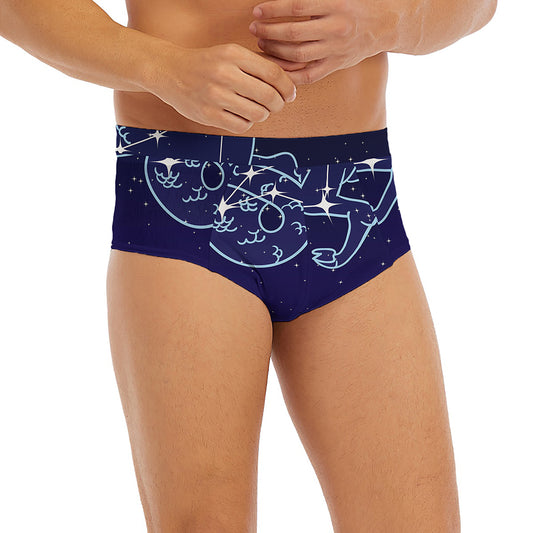 Capricorn Constellation Print Men's Briefs