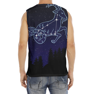 Capricorn Constellation Print Men's Fitness Tank Top