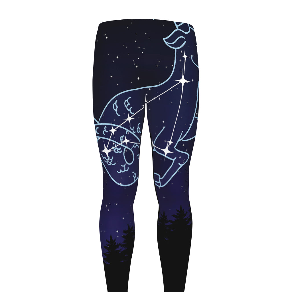 Capricorn Constellation Print Men's leggings