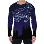 Capricorn Constellation Print Men's Long Sleeve T-Shirt