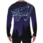 Capricorn Constellation Print Men's Long Sleeve T-Shirt