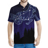 Capricorn Constellation Print Men's Polo Shirt