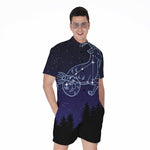 Capricorn Constellation Print Men's Rompers