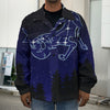 Capricorn Constellation Print Men's Shirt Jacket