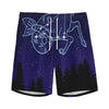 Capricorn Constellation Print Men's Sports Shorts