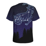 Capricorn Constellation Print Men's Sports T-Shirt