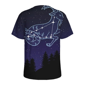 Capricorn Constellation Print Men's Sports T-Shirt