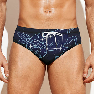 Capricorn Constellation Print Men's Swim Briefs