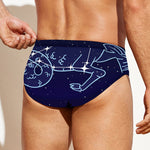 Capricorn Constellation Print Men's Swim Briefs