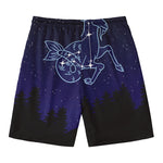 Capricorn Constellation Print Men's Swim Trunks