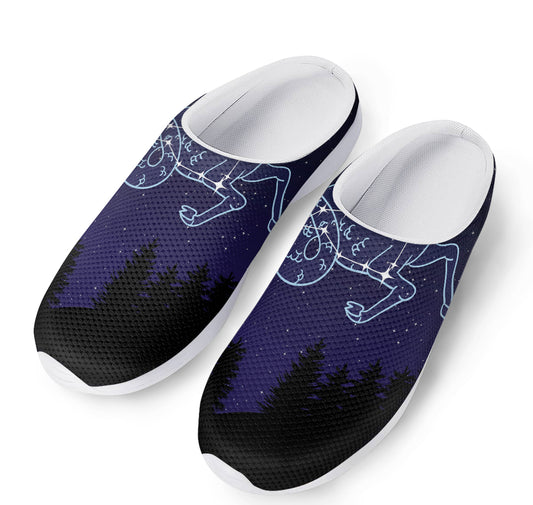Capricorn Constellation Print Mesh Casual Shoes