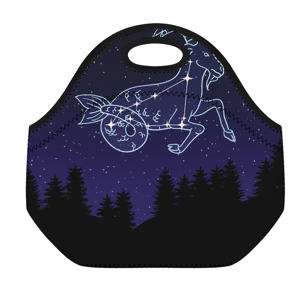 Capricorn Constellation Print Neoprene Lunch Bag