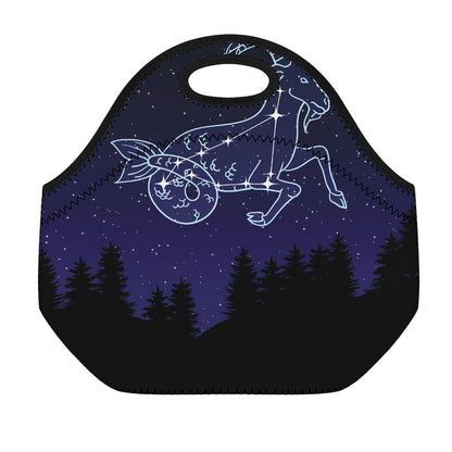 Capricorn Constellation Print Neoprene Lunch Bag