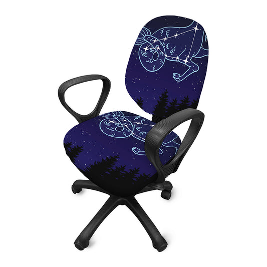 Capricorn Constellation Print Office Chair Cover