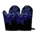 Capricorn Constellation Print Oven Mitts