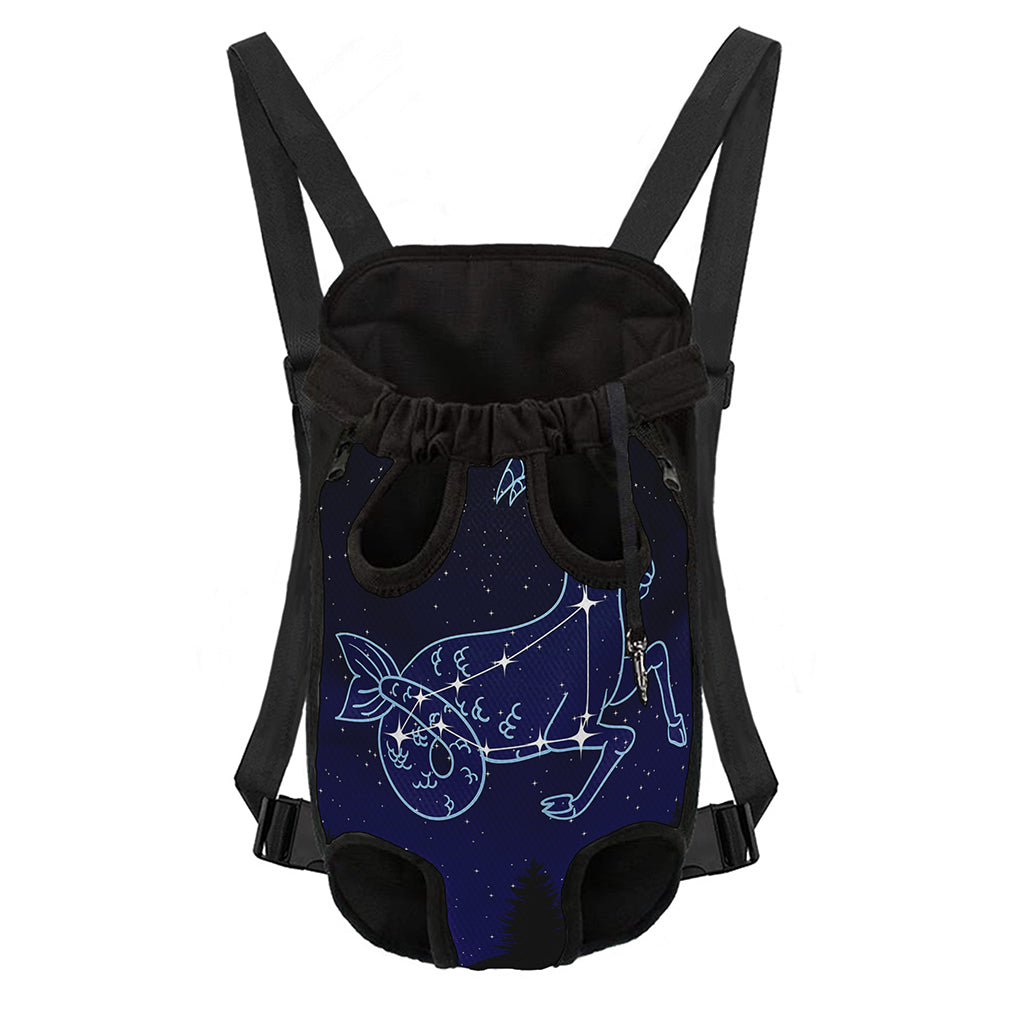 Capricorn Constellation Print Pet Carrier Backpack