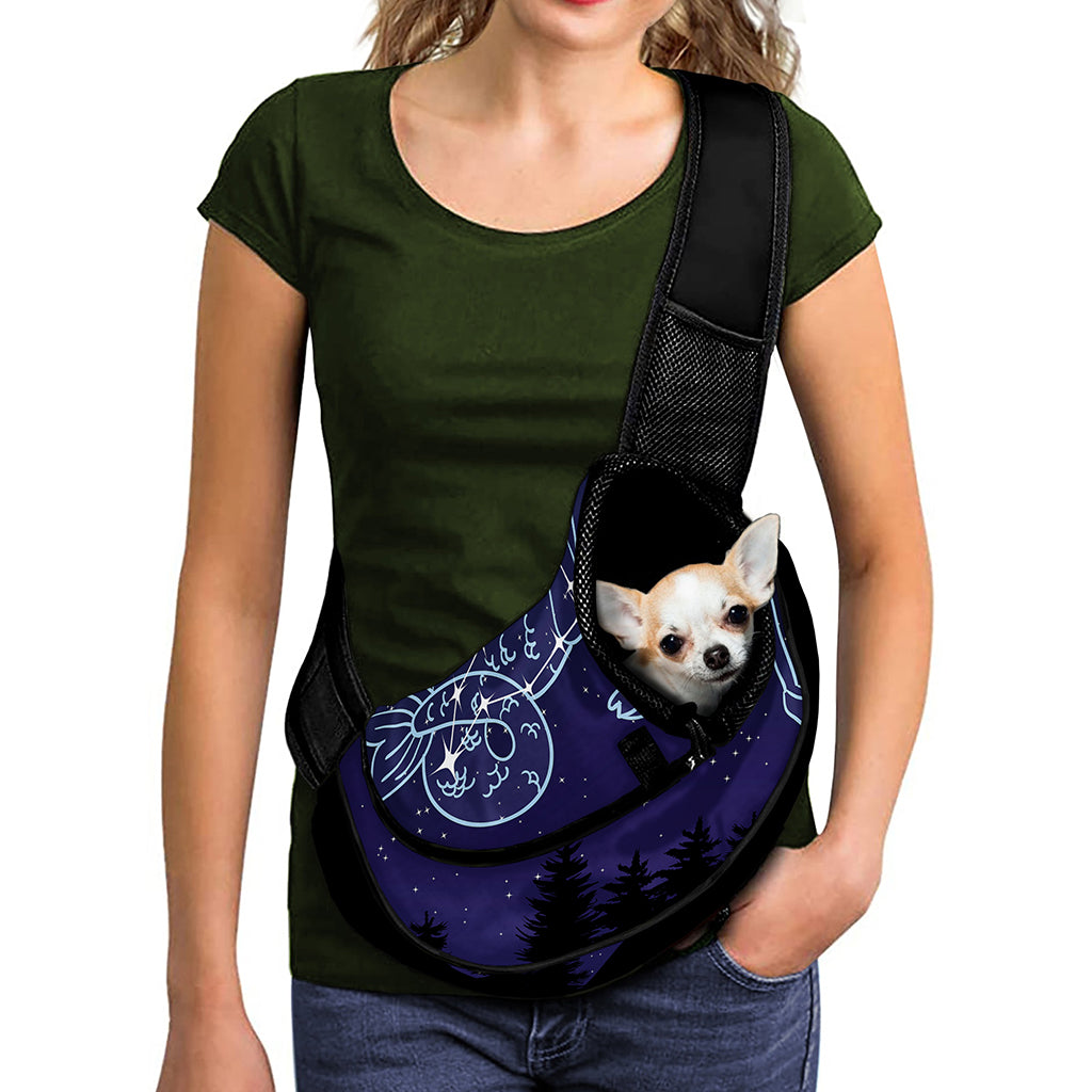 Capricorn Constellation Print Pet Sling Carrier