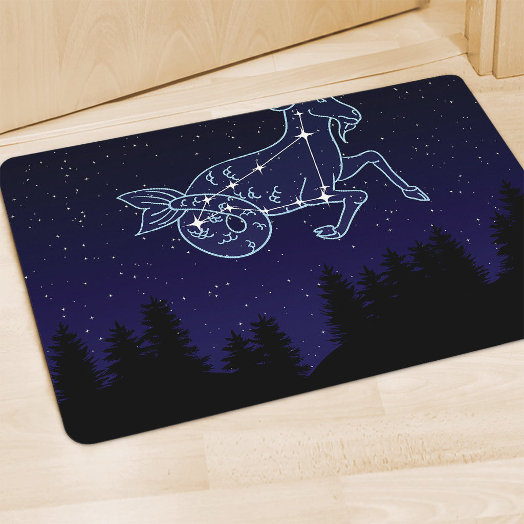 Capricorn Constellation Print Polyester Doormat