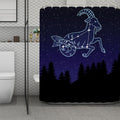 Capricorn Constellation Print Polyester Shower Curtain