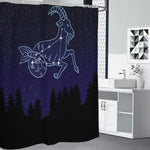 Capricorn Constellation Print Premium Shower Curtain