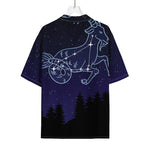 Capricorn Constellation Print Rayon Hawaiian Shirt