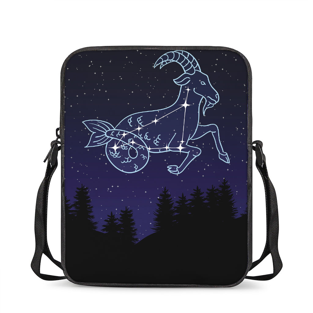 Capricorn Constellation Print Rectangular Crossbody Bag