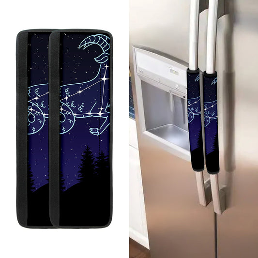 Capricorn Constellation Print Refrigerator Handle Covers