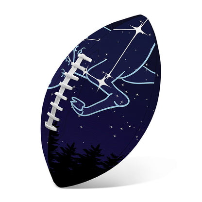 Capricorn Constellation Print Rugby Ball