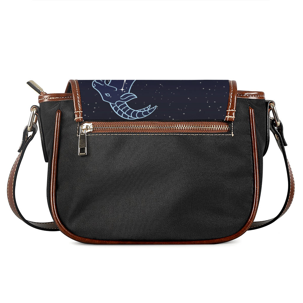 Capricorn Constellation Print Saddle Bag