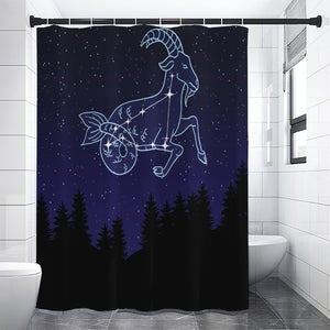 Capricorn Constellation Print Shower Curtain