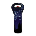 Capricorn Constellation Print Single Neoprene Wine Tote