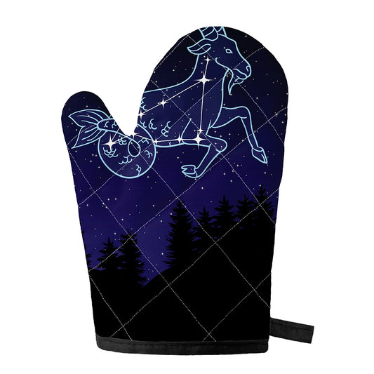 Capricorn Constellation Print Single Oven Mitt