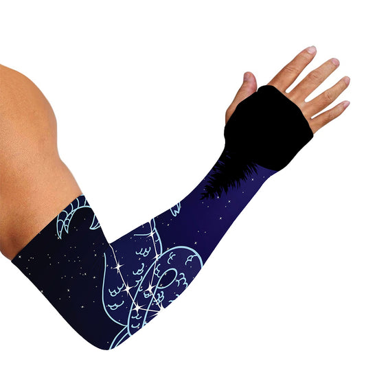 Capricorn Constellation Print Sun Protection Arm Sleeves