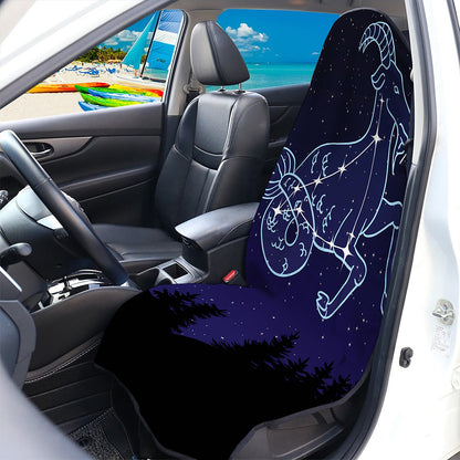 Capricorn Constellation Print Waterproof Car Seat Cover