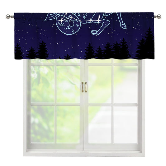 Capricorn Constellation Print Window Valance