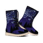 Capricorn Constellation Print Winter Boots