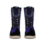 Capricorn Constellation Print Winter Boots